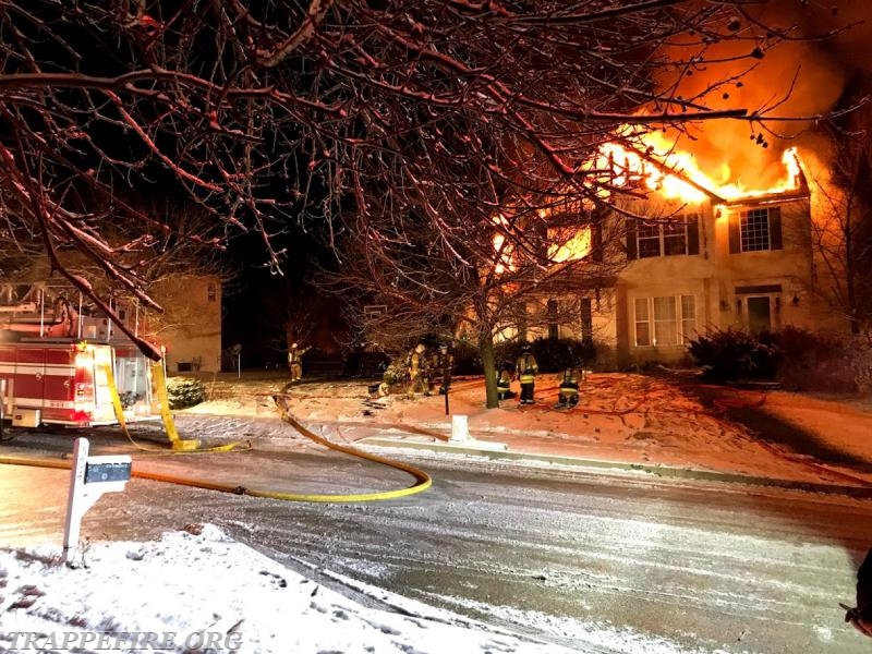 Early Morning House Fire in Upper Providence Twp. - Trappe Fire Company