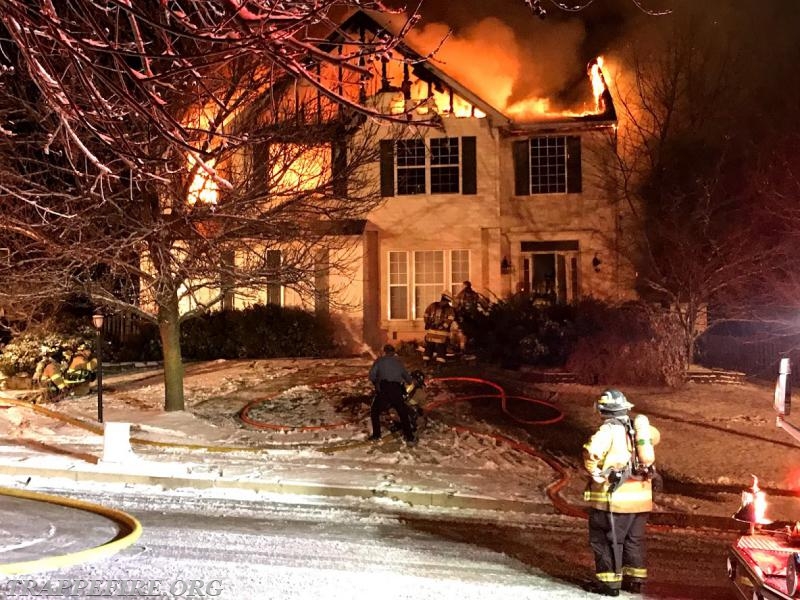 Early Morning House Fire in Upper Providence Twp. - Trappe Fire Company