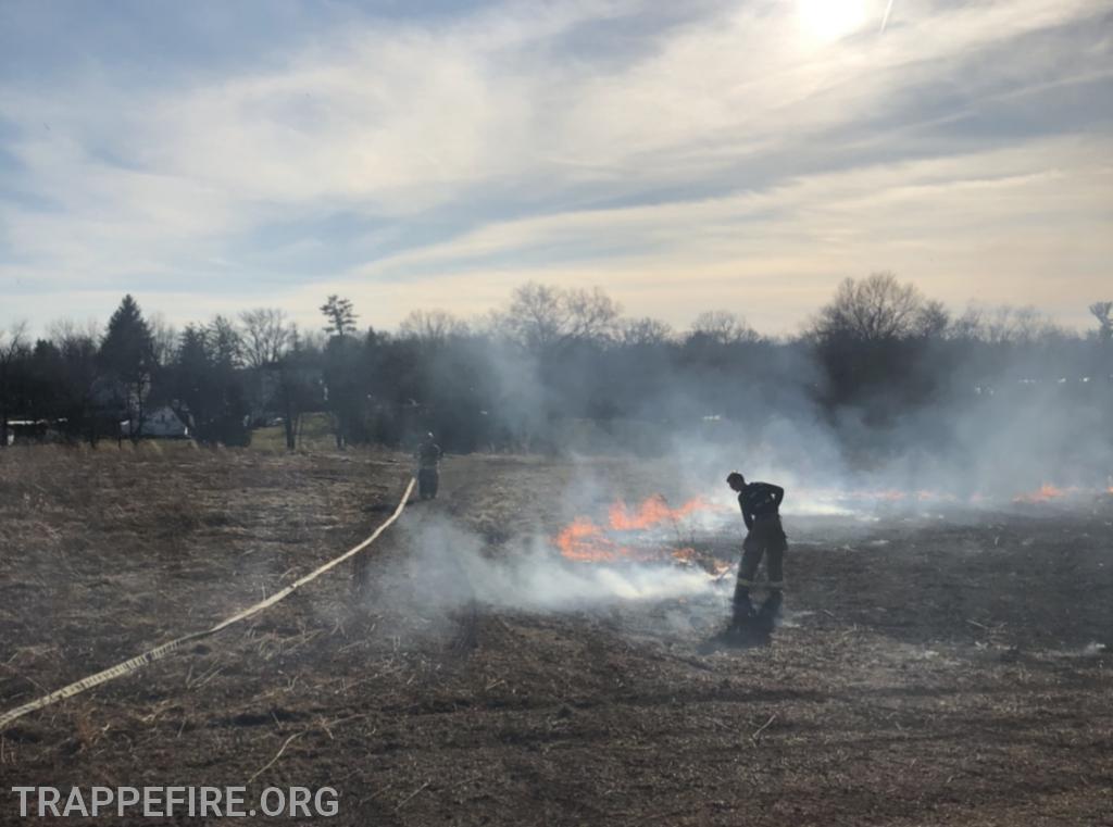 Trappe Fire Company Responds to a Field Fire - Trappe Fire Company